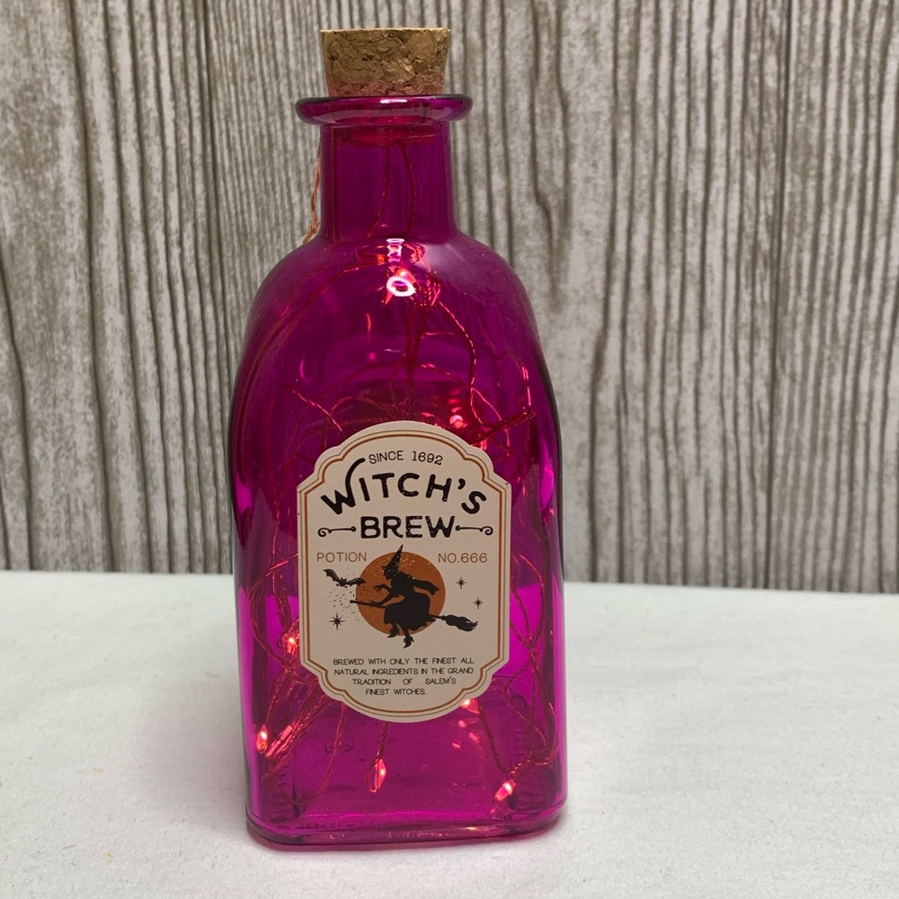 NWT 🧙Magic WITCH’S BREW Light-Up Bottle Decor Set - Picture 7 of 9